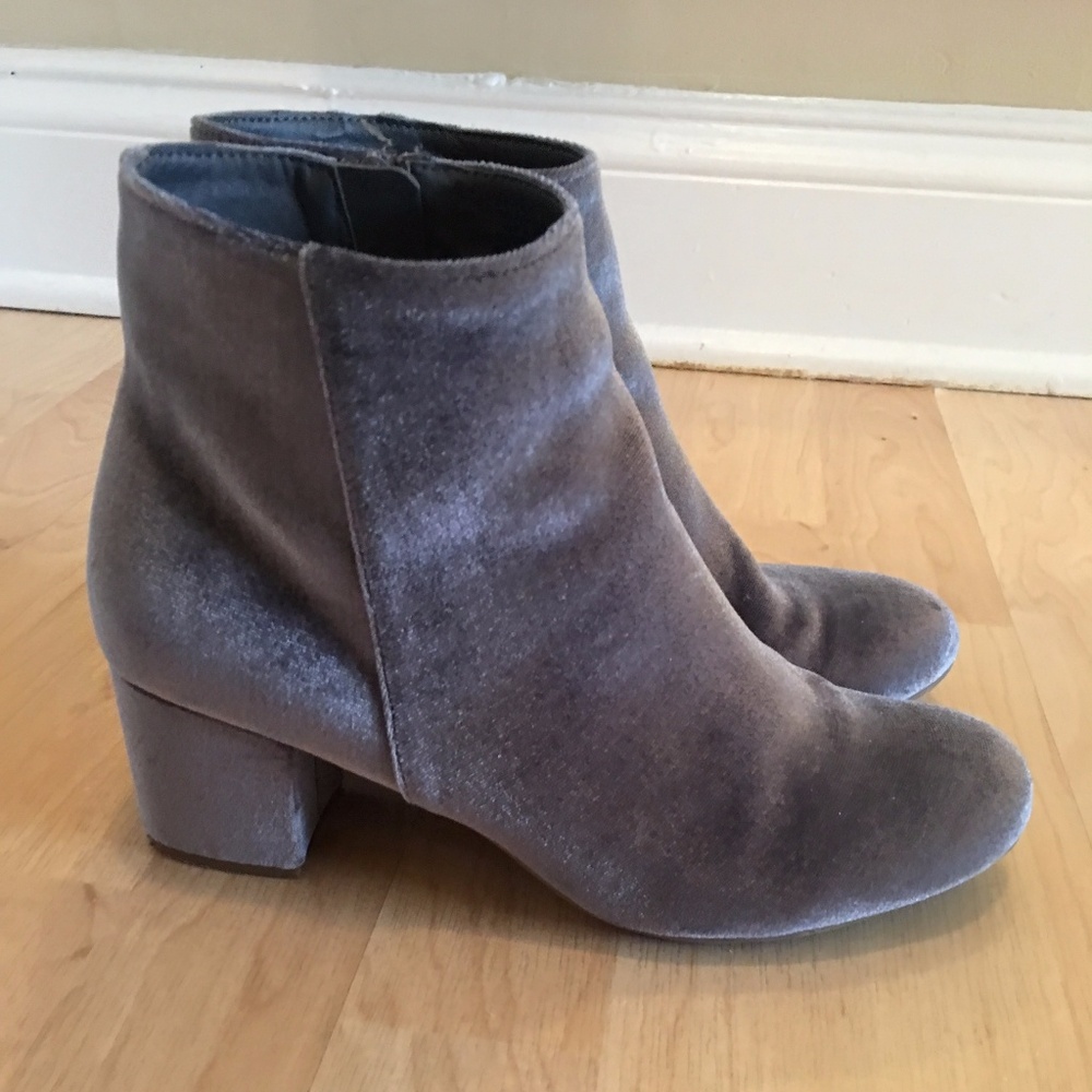 Missoni Gray/Blue Velvet Ankle Boots Sz 7